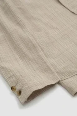 Beams PlusCotton Wool Linen Check 3 Button Comfort Jacket - Natural -Norse Projects Sales Cotton Wool Linen Check 3 Button Comfort Jacket Natural 20230510122209 1
