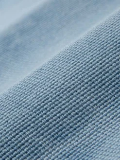 O.N.SCourt Henley L S Tee - Lt Tie Wash Indigo/Mid Indigo -Norse Projects Sales Court Henley L S Tee 20230807225126 2