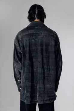 MM6 Maison MargielaCreased Oversized Denim Shirt - Black 8 MM6 Maison MargielaCreased Oversized Denim Shirt - Black -Norse Projects Sales Creased Oversized Black Denim Shirt 20231004001147 1