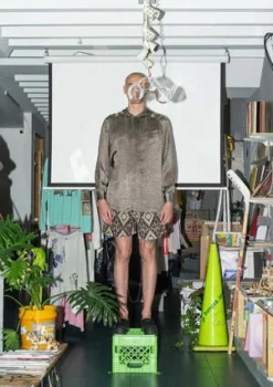 D'HEYGEREChain Necklace Earrings - Silver/Green -Norse Projects Sales D HEYGERE Chain Necklace Earrings Silver Green 20230625053835