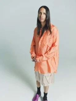 Edward CumingLining Easy Pocket Shirt - Orange -Norse Projects Sales Edward Cuming Lining Easy Pocket Shirt Orange 20230505022104