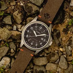 TimexExpedition North Field Solar 41mm Eco-Friendly Leather Strap Watch