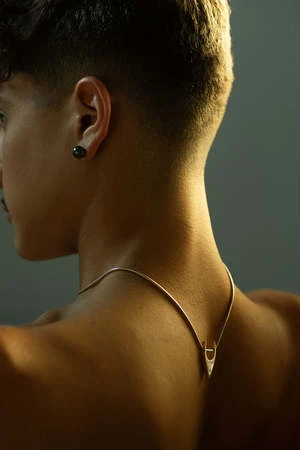 FANGLogo Snake Chain Necklace - Sterling Silver 5 FANGLogo Snake Chain Necklace - Sterling Silver - Image 5