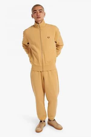 Fred PerryReissues Loopback Track Jacket - Desert 2 Fred PerryReissues Loopback Track Jacket - Desert - Image 2