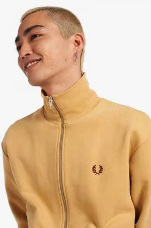 Fred PerryReissues Loopback Track Jacket - Desert 4 Fred PerryReissues Loopback Track Jacket - Desert - Image 4