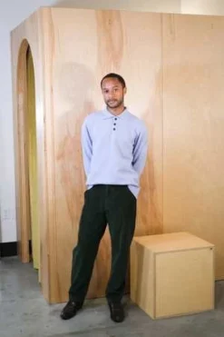 Far AfieldKier Knit Polo - Silver Blue -Norse Projects Sales Far Afield Kier Knit Polo Silver Blue 20231102022826