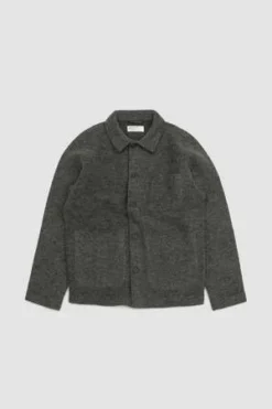 Universal WorksField Jacket Wool Fleece - Grey Marl
