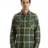 WytheFlannel Pearlsnap Shirt - Pine