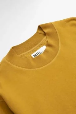Margaret HowellFlat Hem Sweatshirt Dry Brushed Loopback - Mustard -Norse Projects Sales Flat Hem Sweatshirt Dry Brushed Loopback Mustard 20220929184818 2
