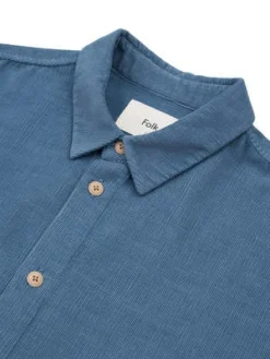 FOLKFolk Relaxed Baby Cord Shirt - Soft Blue -Norse Projects Sales Folk Relaxed Baby Cord Shirt Soft Blue 20230915141958