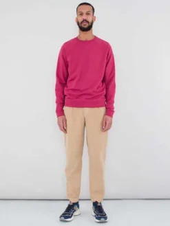 FOLKFolk Rivet Sweatshirt - Pomegranate -Norse Projects Sales Folk Rivet Sweatshirt in Pomegranate 20230728141340