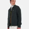 Fred PerryWool Blend Overshirt - Night Green