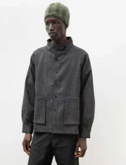 PaaFunnel Shirt Jacket - Black Tweed
