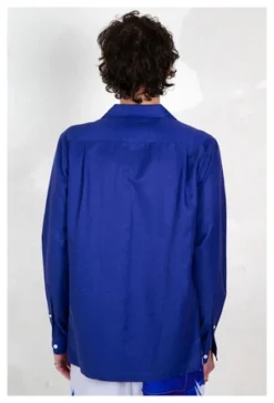 Graphia New YorkGRAPHIA NEW YORK CAMP COLLAR LONG SLEEVE SHIRT - BLUE STRIPE -Norse Projects Sales GRAPHIA NEW YORK CAMP COLLAR STRIPE LONG SLEEVE SHIRT BLUE 20210728185658