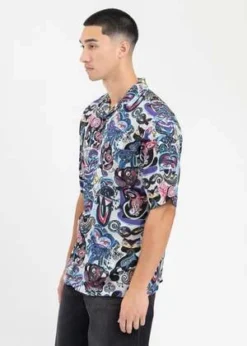 Martine RoseCREATURE HAWAIIAN SHIRT - GREY -Norse Projects Sales GREY CREATURE HAWAIIAN SHIRT 20230917185226 1