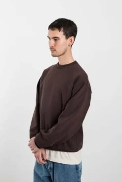 CalculusGarment Dyed Crewneck - Chocolate Brown -Norse Projects Sales Garment Dyed Crewneck Chocolate Brown 20220228221619 2