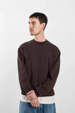 CalculusGarment Dyed Crewneck - Chocolate Brown -Norse Projects Sales Garment Dyed Crewneck Chocolate Brown 20220228221619 3