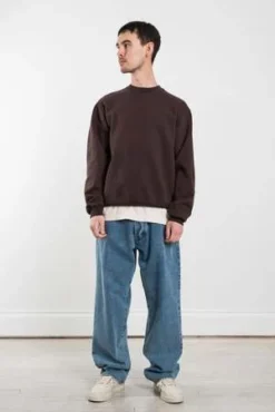 CalculusGarment Dyed Crewneck - Chocolate Brown -Norse Projects Sales Garment Dyed Crewneck Chocolate Brown 20220228221619 4