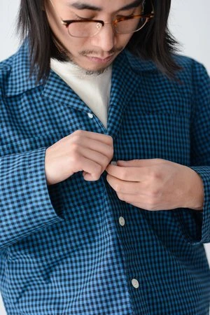 BODEGingham Work Shirt - Black/Blue 8 BODEGingham Work Shirt - Black/Blue - Image 8