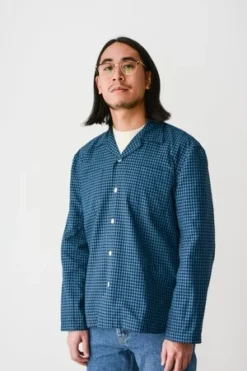 BODEGingham Work Shirt - Black/Blue 21 BODEGingham Work Shirt - Black/Blue -Norse Projects Sales Gingham Work Shirt Black Blue 20211218021306 1