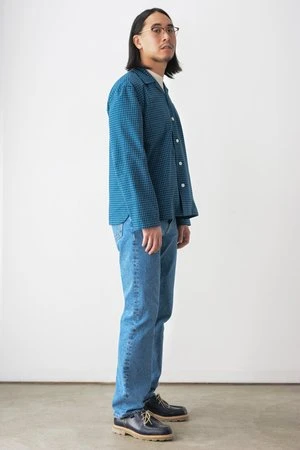 BODEGingham Work Shirt - Black/Blue 11 BODEGingham Work Shirt - Black/Blue - Image 11