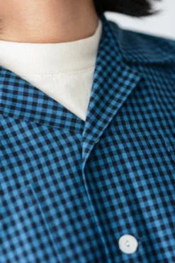 BODEGingham Work Shirt - Black/Blue 20 BODEGingham Work Shirt - Black/Blue -Norse Projects Sales Gingham Work Shirt Black Blue 20211218021306