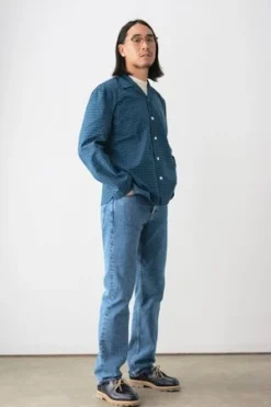 BODEGingham Work Shirt - Black/Blue 23 BODEGingham Work Shirt - Black/Blue -Norse Projects Sales Gingham Work Shirt Black Blue 20211218021306 3