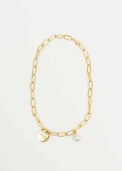 DEPARTMENTCoin And Pearl Necklace - Gold