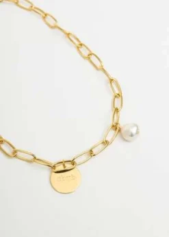 DEPARTMENTCoin And Pearl Necklace - Gold -Norse Projects Sales Gold Coin and Pearl Necklace 20220427021037 1