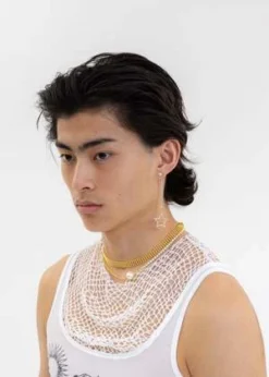 DEPARTMENTMix Chains Pearl Necklace - Gold