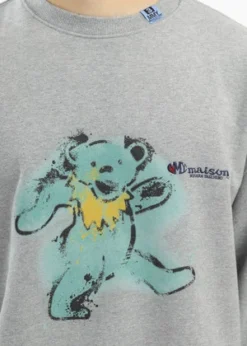 Mihara YasuhiroBear Printed Hoodie - Grey -Norse Projects Sales Grey Bear Printed Hoodie 20230902135715 1