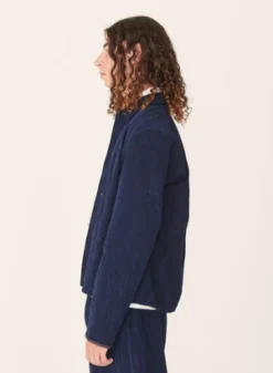 YMCGroundhog Seersucker Jacket - Indigo -Norse Projects Sales Groundhog Seersucker Jacket Indigo 20230830145049 2