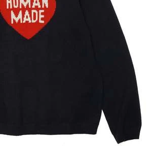 Human MadeHEART KNIT SWEATER - NAVY 5 Human MadeHEART KNIT SWEATER - NAVY - Image 5