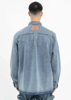 Y/projectHeavy Sw Snap Off Denim Shirt - Blue -Norse Projects Sales HEAVY SW BLUE SNAP OFF DENIM SHIRT 20231019141455 2