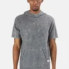 Blue&CreamHampton Nights Short Sleeve Hoodie - Grey Mineral