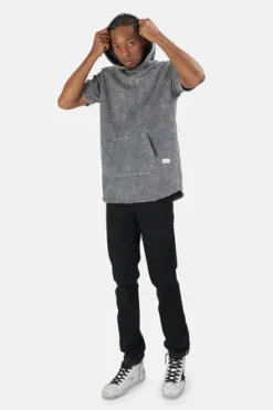 Blue&CreamHampton Nights Short Sleeve Hoodie - Grey Mineral -Norse Projects Sales Hampton Nights Short Sleeve Hoodie Grey Mineral 20220811073310 2