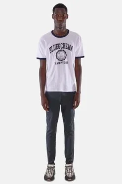 Blue&CreamHamptons Been Here Forever Ringer Tee - White/Navy -Norse Projects Sales Hamptons Been Here Forever Ringer Tee White Navy 20230910191448 2