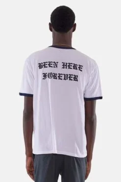 Blue&CreamHamptons Been Here Forever Ringer Tee - White/Navy -Norse Projects Sales Hamptons Been Here Forever Ringer Tee White Navy 20230910191448
