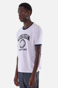 Blue&CreamHamptons Been Here Forever Ringer Tee - White/Navy -Norse Projects Sales Hamptons Been Here Forever Ringer Tee White Navy 20230910191449