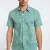 DUSHYANT.Hand Block Printed The Sheril Short Sleeve Shirt - Avocado Print