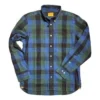 Original Madras Trading CompanyHandwoven Winter Madras Oxford - Blue/Navy Plaid