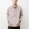 AuraleeHigh Count Light Nylon Half Zip Pullover - Light Purple