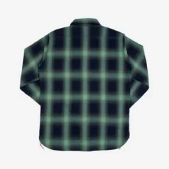 Iron HeartIHSH-349-GRN 9oz Selvedge Ombre Check Work Shirt - Green -Norse Projects Sales IHSH 349 GRN 9oz selvedge Ombre Check Work Shirt Green 20230324173303