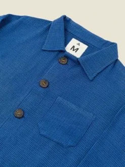 DeshalHoundstooth Canvas Chore Jacket - Indigo -Norse Projects Sales Indigo Houndstooth Canvas Chore Jacket 20231011044729