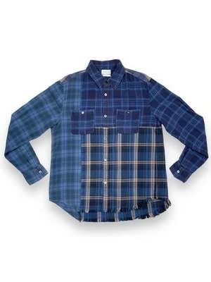 John ElliottSILVERADO PANELED FLANNEL - Blue 1 John ElliottSILVERADO PANELED FLANNEL - Blue
