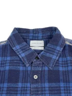 John ElliottSILVERADO PANELED FLANNEL - Blue 12 John ElliottSILVERADO PANELED FLANNEL - Blue -Norse Projects Sales John Elliott SILVERADO PANELED FLANNEL Blue 20231004212854 1