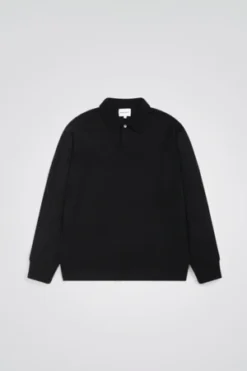 Norse ProjectsJon Tech Merino LS Polo - Black