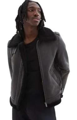 Golden GooseJourney Shearling Jacket - Black