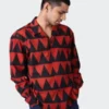 KardoRonen Long Sleeve Shirt - Red Triangle Block Print