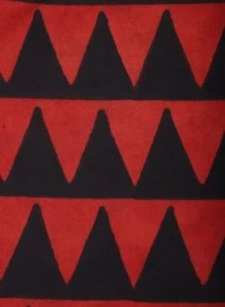 KardoRonen Long Sleeve Shirt - Red Triangle Block Print -Norse Projects Sales Kardo Ronen Long Sleeve Shirt BP106 Red Triangle Block Print 20230927050848 3